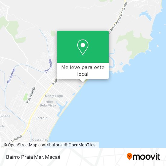 Bairro Praia Mar mapa