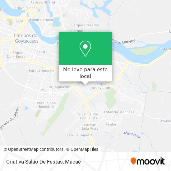 Criativa Salão De Festas mapa
