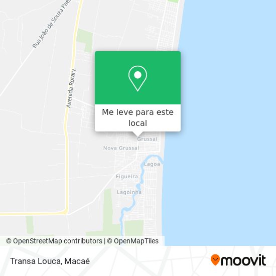 Transa Louca mapa
