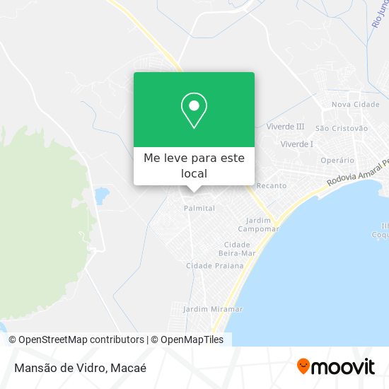 Mansão de Vidro mapa