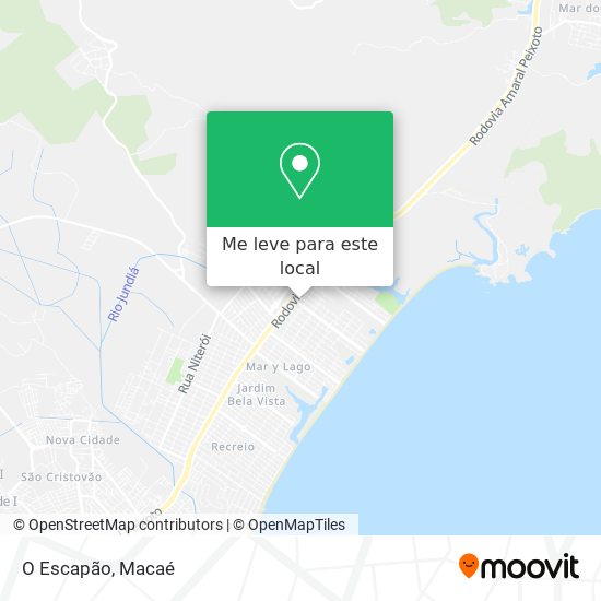 O Escapão mapa