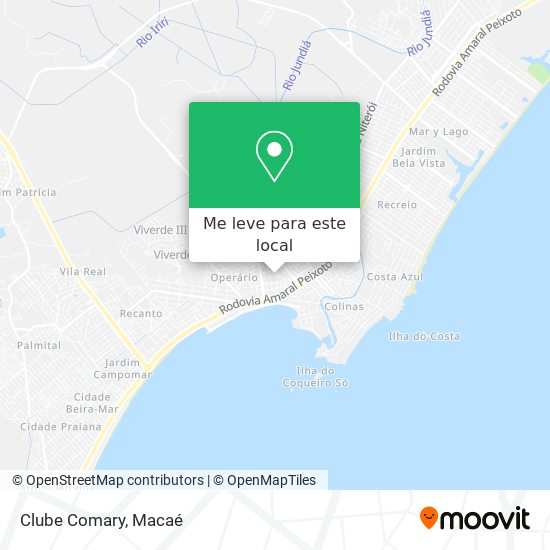 Clube Comary mapa