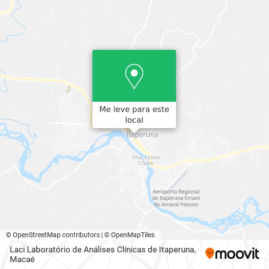 Laci Laboratório de Análises Clínicas de Itaperuna mapa