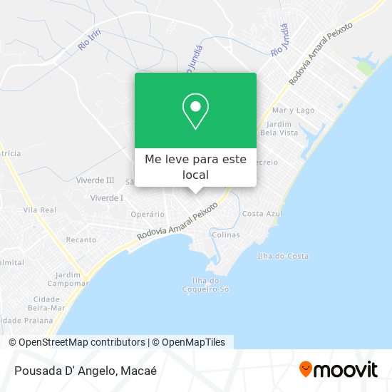 Pousada D' Angelo mapa