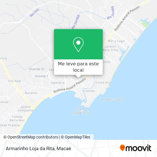 Armarinho Loja da Rita mapa