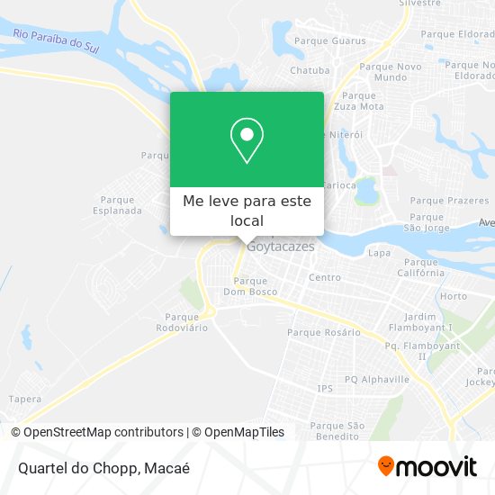Quartel do Chopp mapa