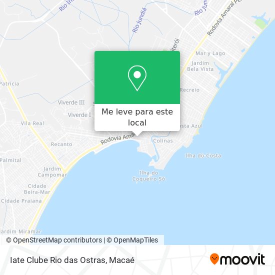 Iate Clube Rio das Ostras mapa