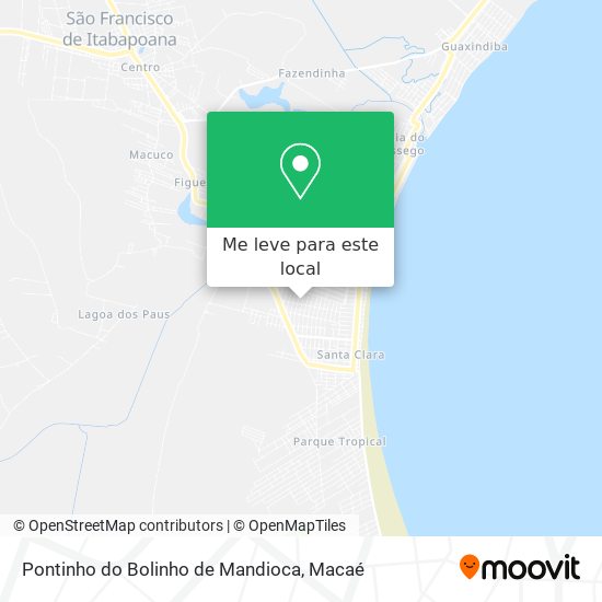 Pontinho do Bolinho de Mandioca mapa