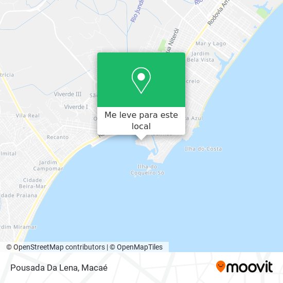 Pousada Da Lena mapa