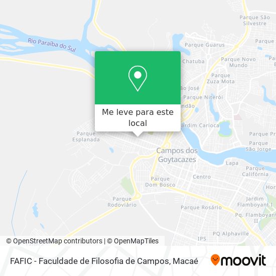 FAFIC - Faculdade de Filosofia de Campos mapa