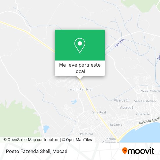 Posto Fazenda Shell mapa