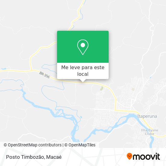 Posto Timbozão mapa
