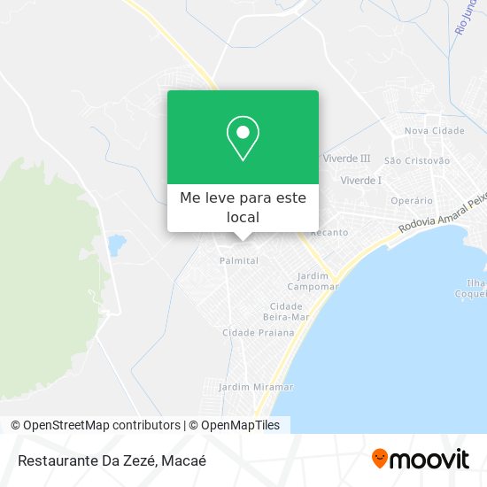 Restaurante Da Zezé mapa