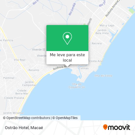 Ostrão Hotel mapa