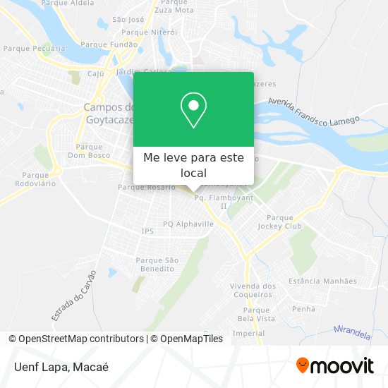 Uenf Lapa mapa