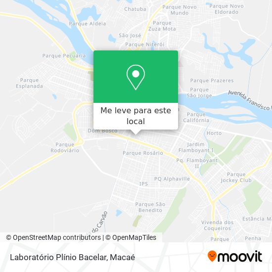 Laboratório Plínio Bacelar mapa