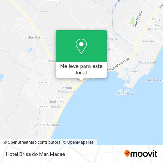 Hotel Brisa do Mar mapa