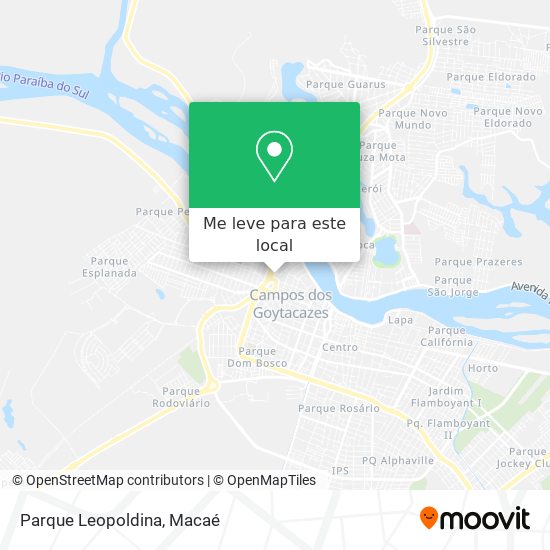 Parque Leopoldina mapa