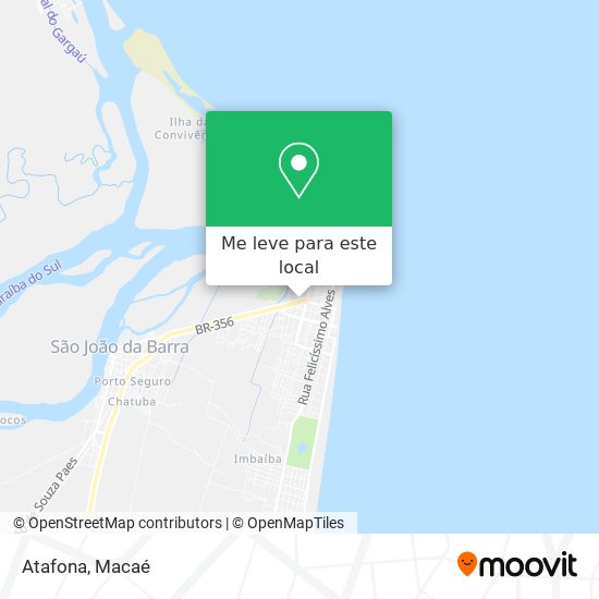 Atafona mapa