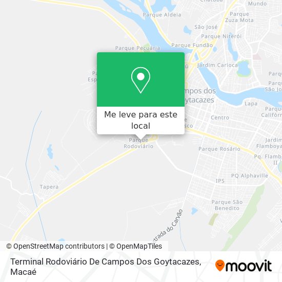 Terminal Rodoviário De Campos Dos Goytacazes mapa