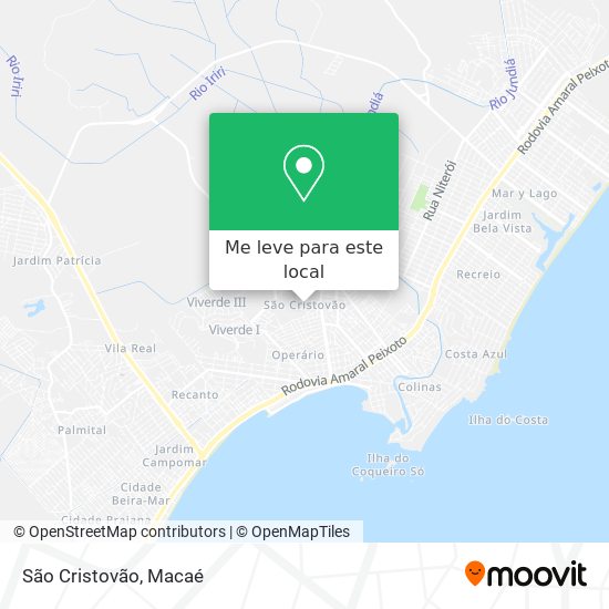 São Cristovão mapa
