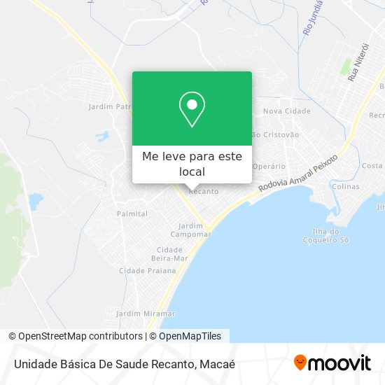 Unidade Básica De Saude Recanto mapa