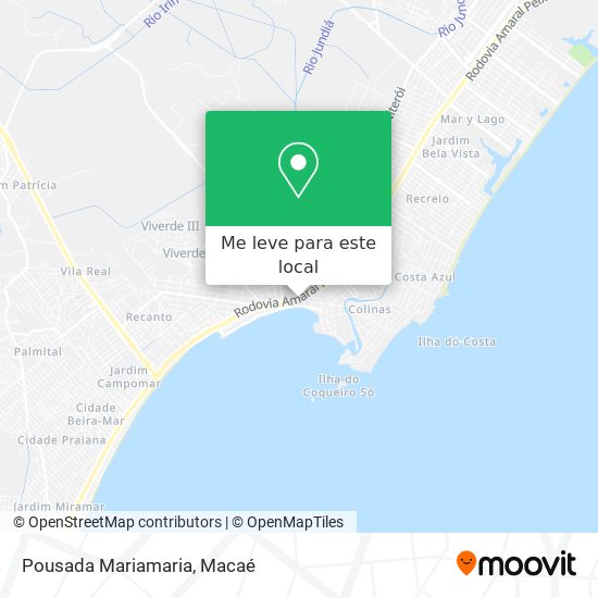 Pousada Mariamaria mapa