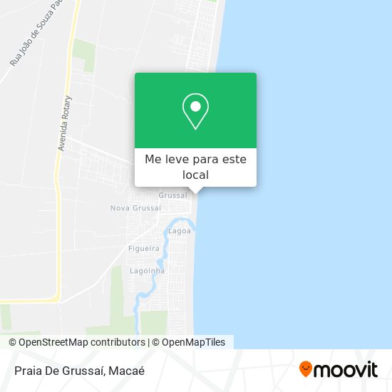 Praia De Grussaí mapa