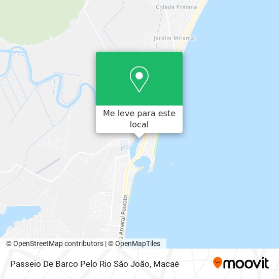 Passeio De Barco Pelo Rio São João mapa
