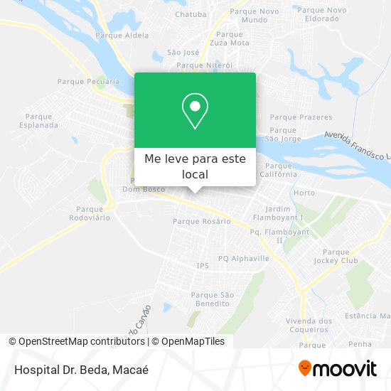 Hospital Dr. Beda mapa