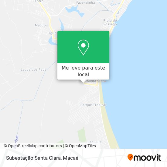 Subestação Santa Clara mapa