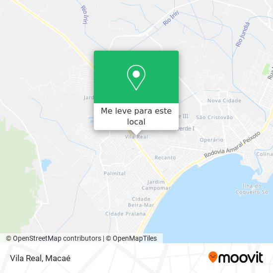 Vila Real mapa