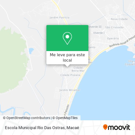 Escola Municipal Rio Das Ostras mapa