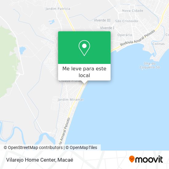 Vilarejo Home Center mapa