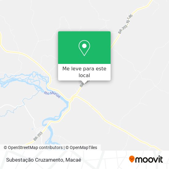 Subestação Cruzamento mapa