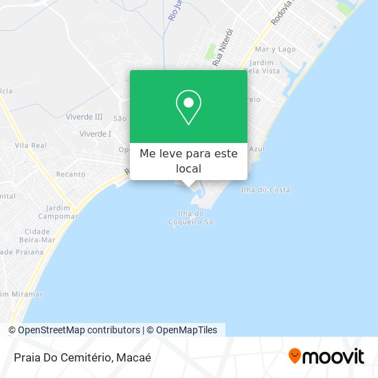 Praia Do Cemitério mapa
