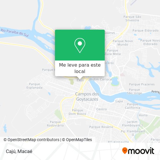 Cajú mapa