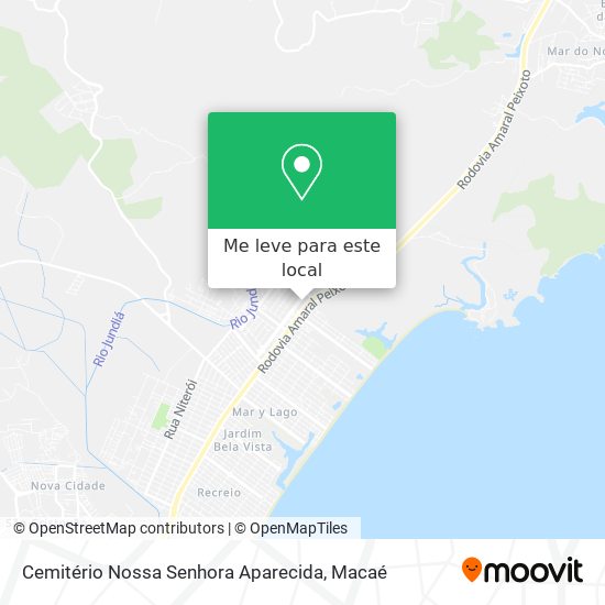 Cemitério Nossa Senhora Aparecida mapa