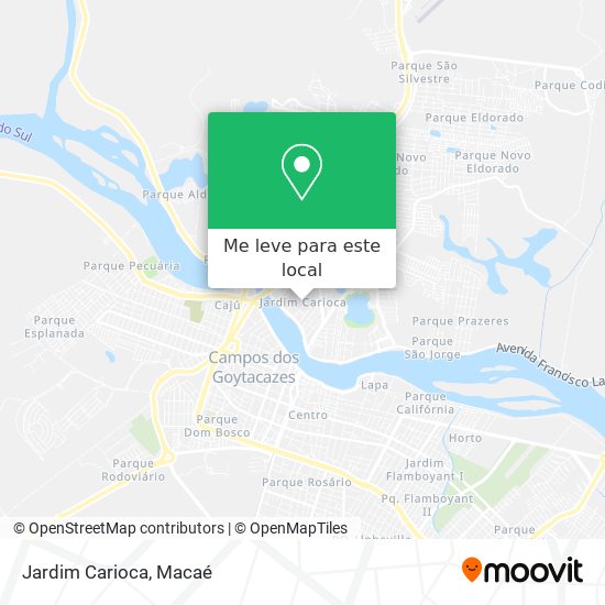 Jardim Carioca mapa