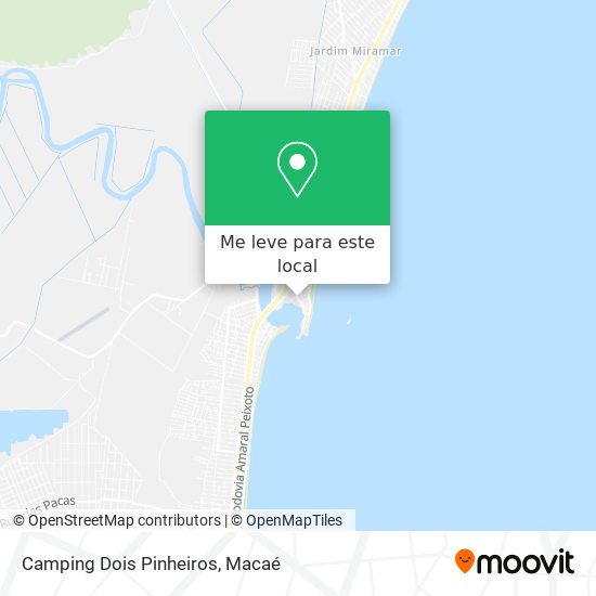 Camping Dois Pinheiros mapa