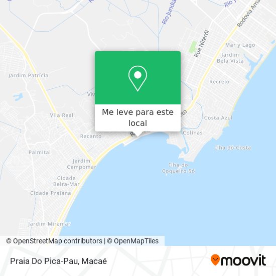 Praia Do Pica-Pau mapa