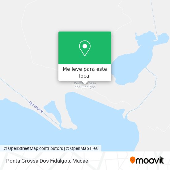 Ponta Grossa Dos Fidalgos mapa