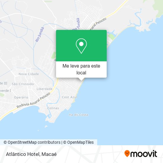 Atlântico Hotel mapa