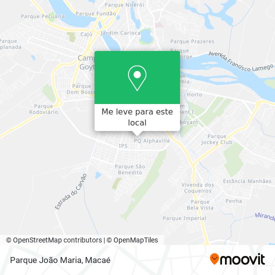 Parque João Maria mapa