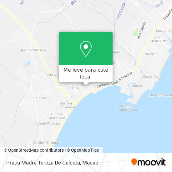 Praça Madre Tereza De Calcutá mapa