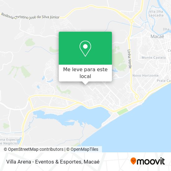 Villa Arena - Eventos & Esportes mapa
