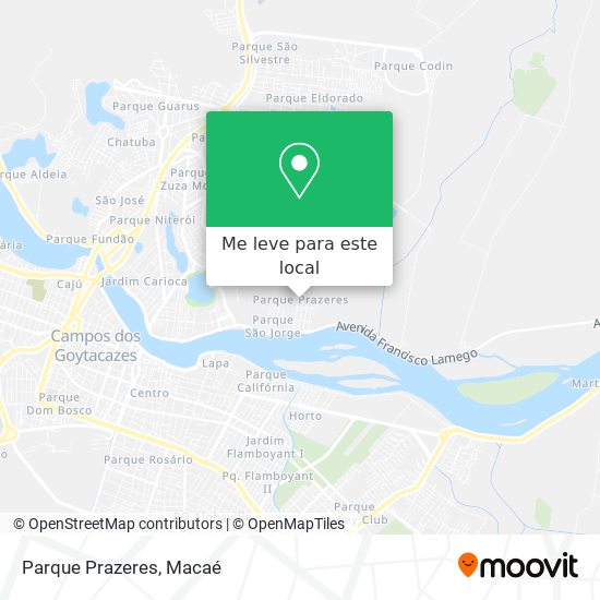 Parque Prazeres mapa