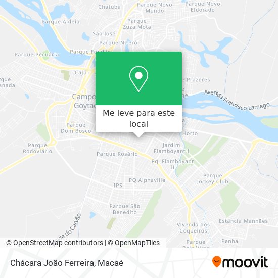 Chácara João Ferreira mapa