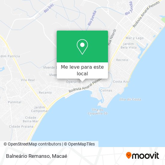 Balneário Remanso mapa