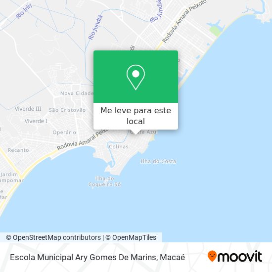 Escola Municipal Ary Gomes De Marins mapa